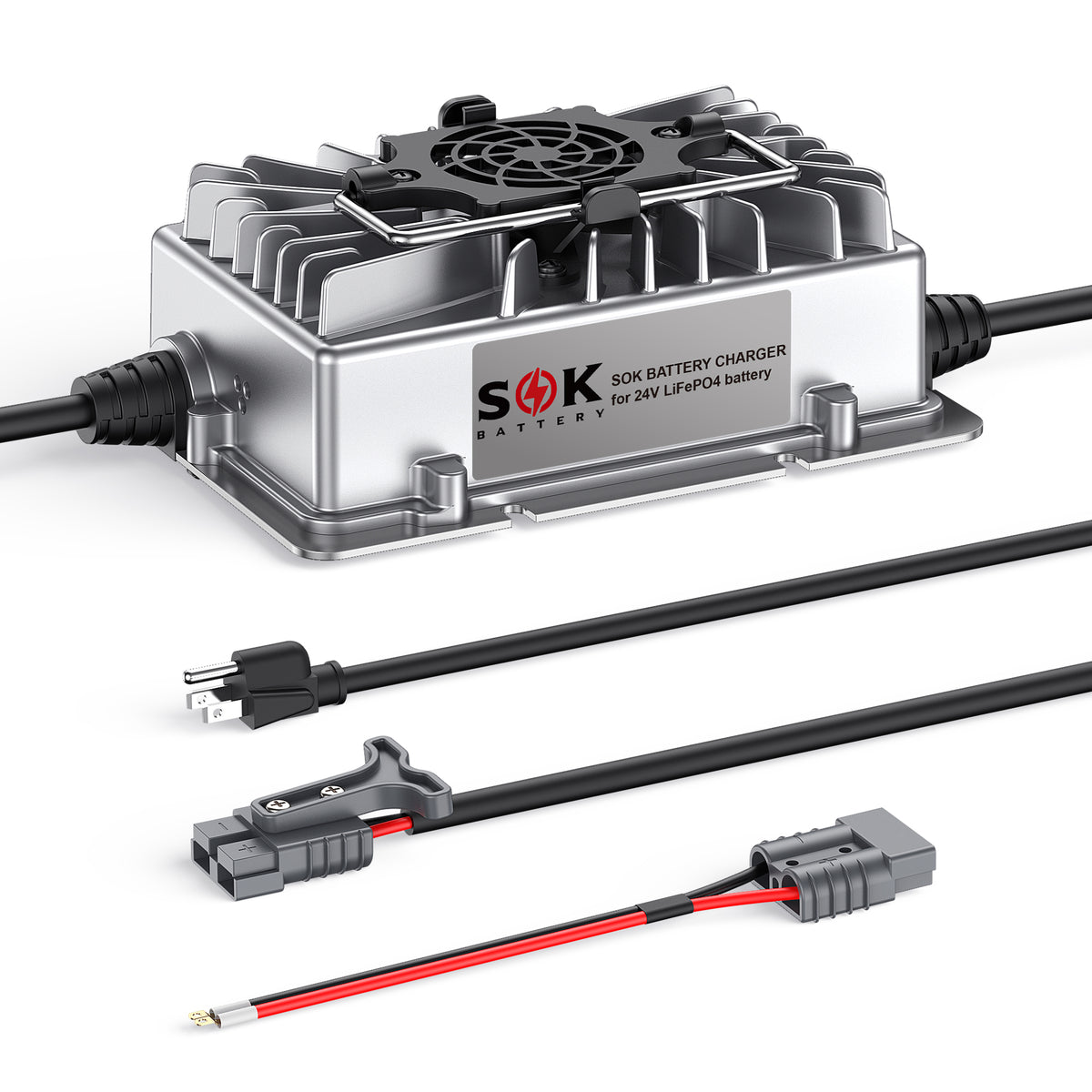 SOK SK24V10A charger for 24V LiFePO4 batteries