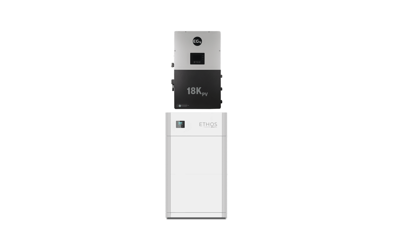 BigBattery ETHOS 2-battery kit with EG4 18kPV hybrid inverter