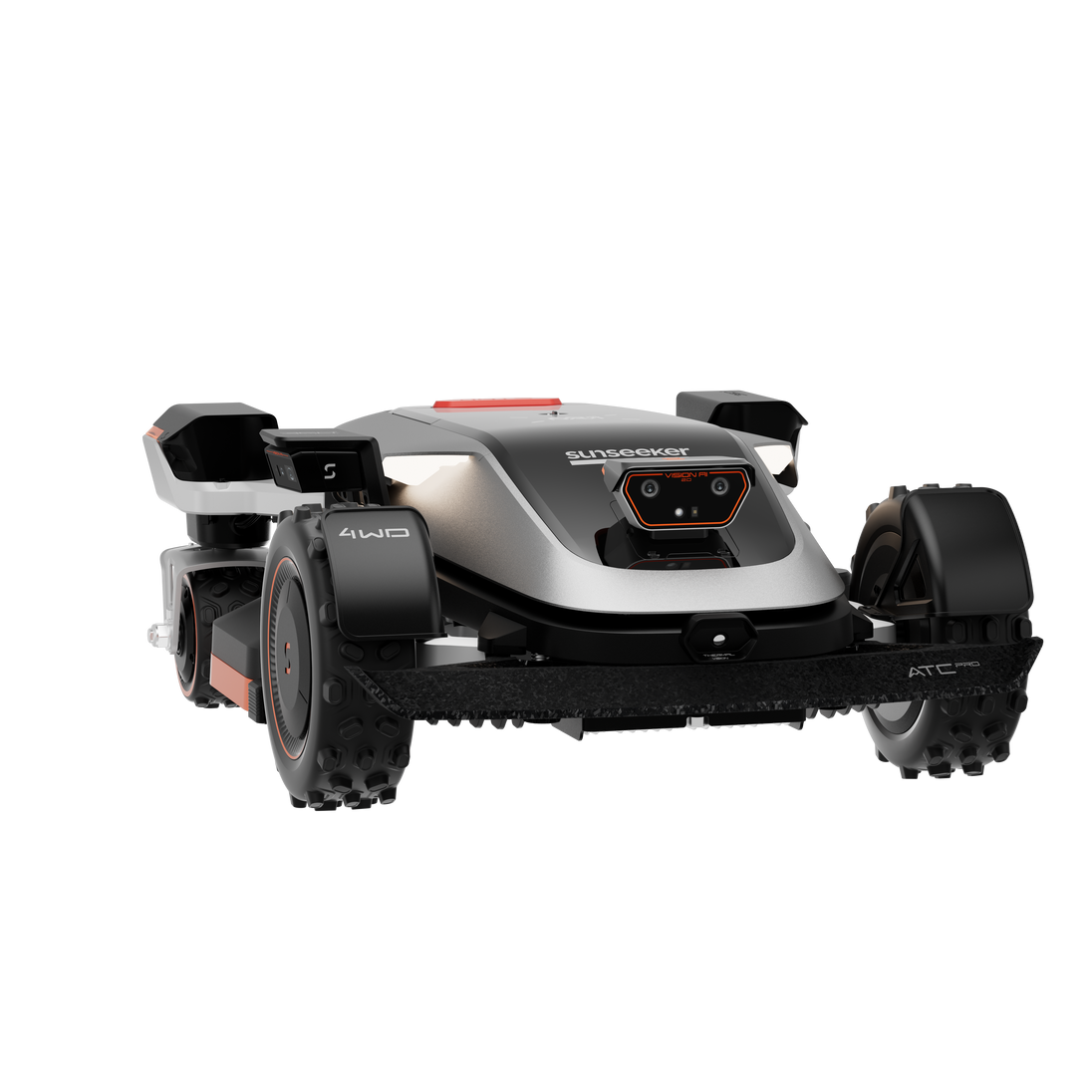 Sunseeker X9 robot lawn mower, front view