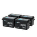 Renogy Mini 12V 200Ah LiFePO4 battery with low-temperature protection, 4 pack
