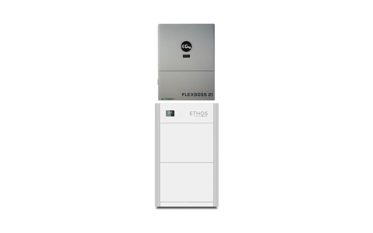 BigBattery ETHOS battery bank with EG4 FlexBOSS21 hybrid inverter kit
