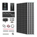 Renogy 800W 12V off-grid solar kit with three 100Ah lithium batteries and inverter