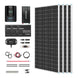 Renogy 800W 12V off-grid solar kit with three 100Ah lithium batteries and inverter