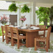 LuxCraft Urban 3' x 8' rectangular poly dining table