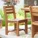 LuxCraft Island poly outdoor dining side chair