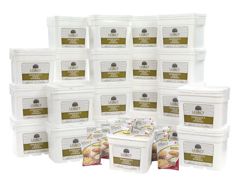 Legacy Food Storage 2880 Serving Package overview of included meal servings and contents