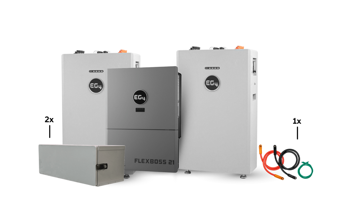 2x 314Ah All-Weather batteries with FlexBOSS21, 32 kWh