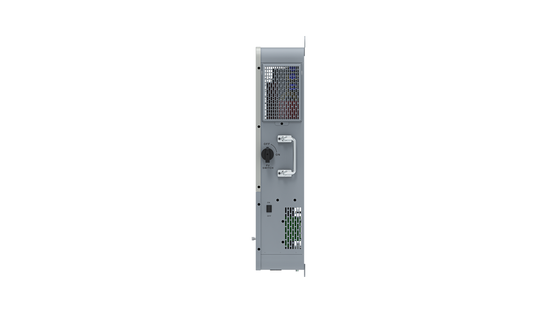APEX 6.5K off-grid inverter, angle view