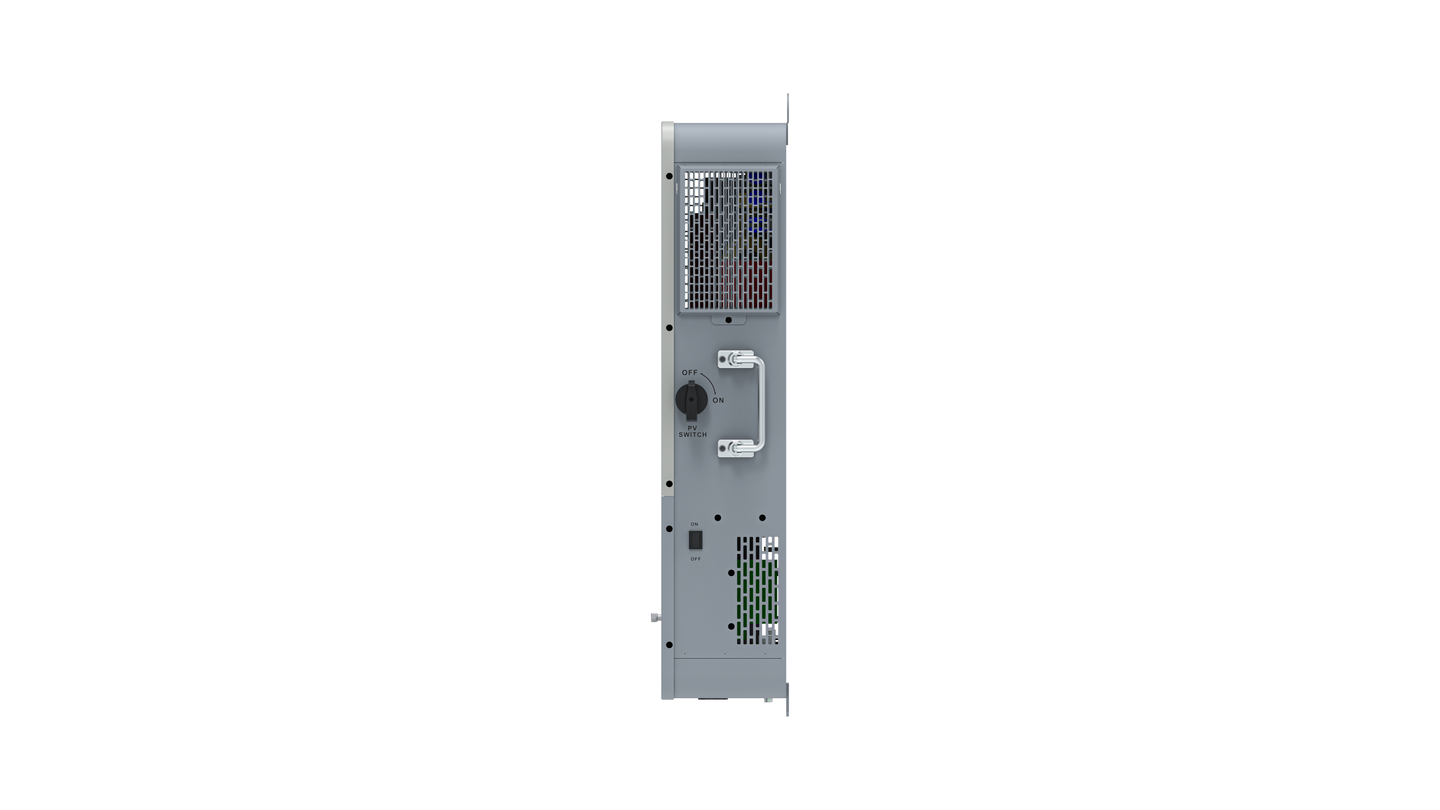 APEX 6.5K off-grid inverter, angle view