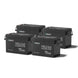 Renogy Mini 12V 300Ah LiFePO4 battery, 4 pack