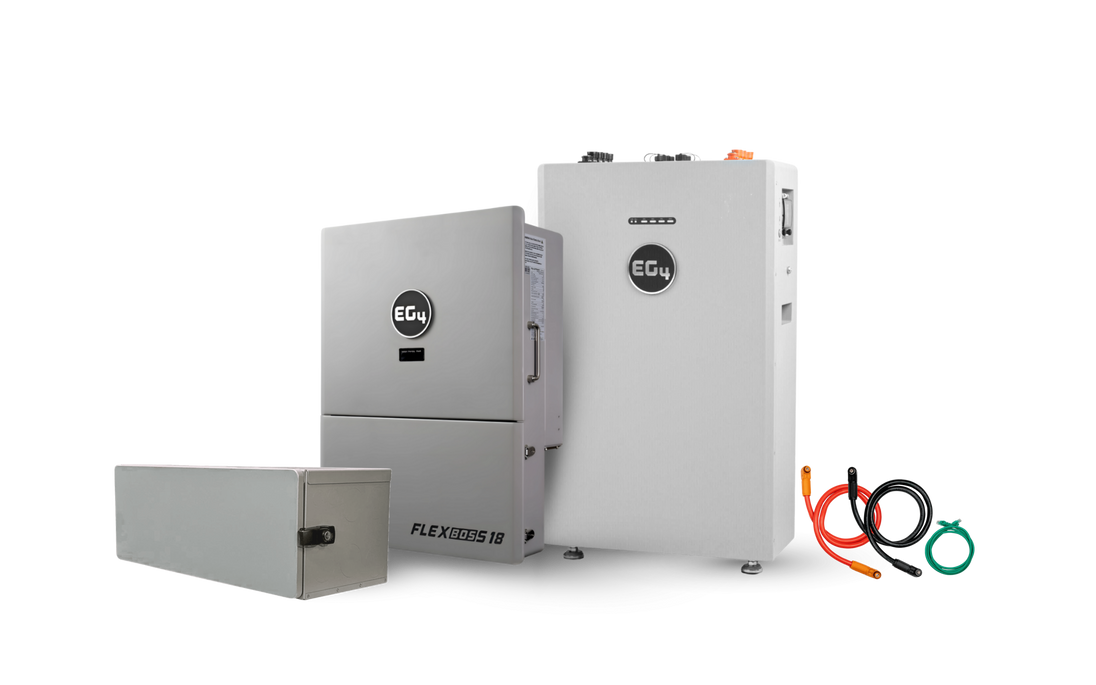 EG4 WallMount 314Ah All-Weather battery with FlexBOSS18 hybrid inverter kit