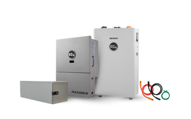 EG4 WallMount 314Ah All-Weather battery with FlexBOSS18 hybrid inverter kit