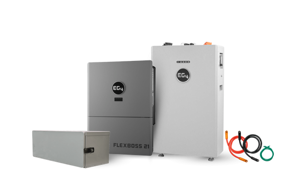 EG4 WallMount 314Ah All-Weather battery with FlexBOSS21 hybrid inverter kit