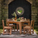 LuxCraft Island 44 inch square poly dining table