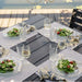 LuxCraft Island 44 inch square poly dining table