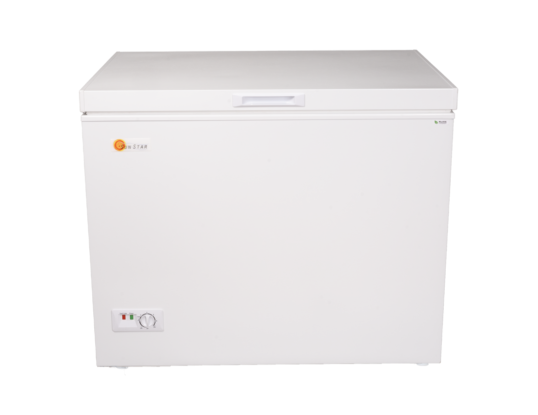 SunStar 8.2 cu ft solar DC chest freezer, white