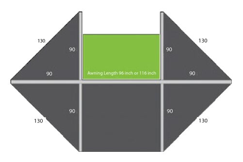 BunduAwn360 self-supported awning