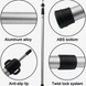 Twist-lock telescopic awning tent pole