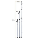 BunduTec awning tent pole supporting awning at campsite