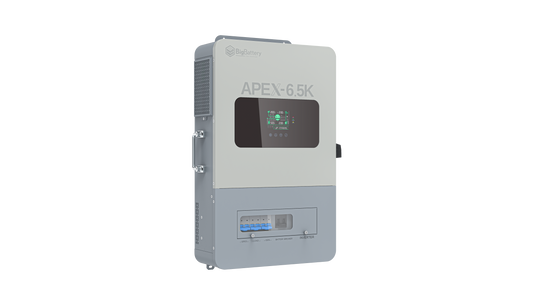APEX 6.5K off-grid inverter, detail view