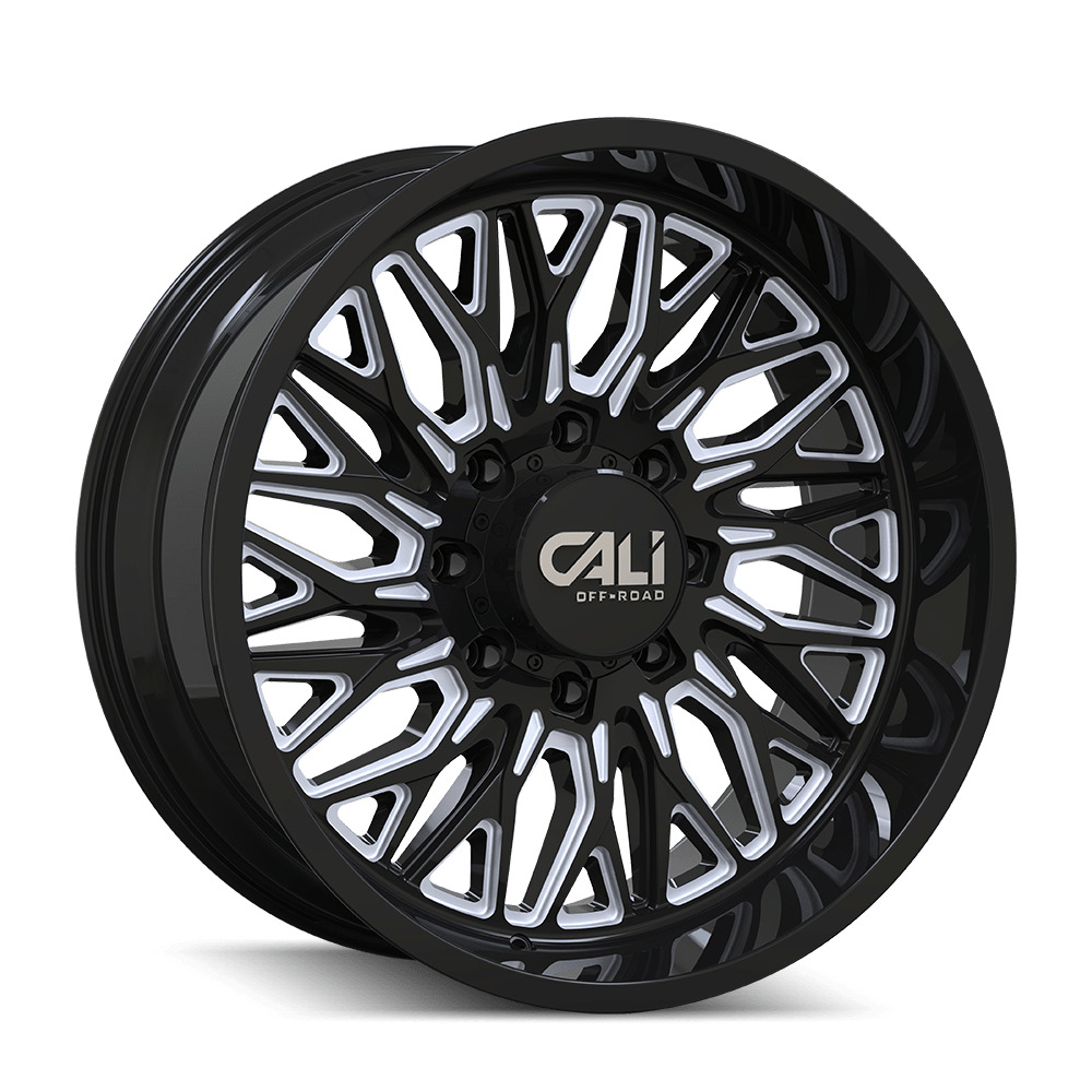 Cali Off-Road Crusher 9118 Wheel – Gloss Black with Milled Spokes