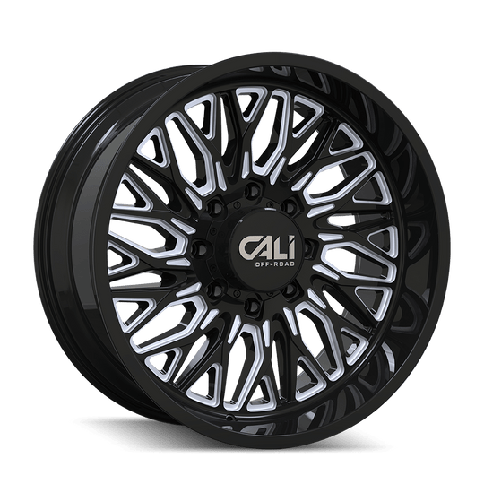 Cali Off-Road Crusher 9118 Wheel – Gloss Black with Milled Spokes