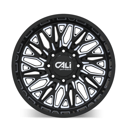 Cali Off-Road Crusher 9118 Wheel – Gloss Black with Milled Spokes