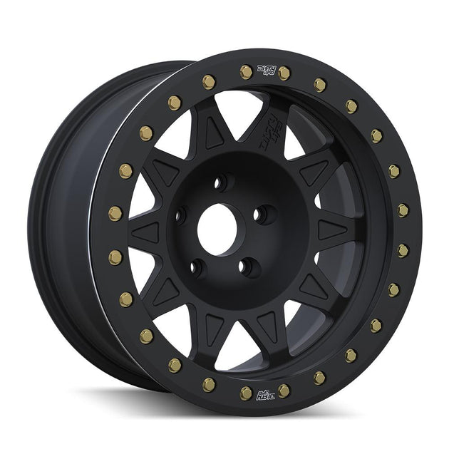 Dirty Life Roadkill Race 9302 Wheel (4-Lug) – Matte Black / Black Beadlock (Off-Road Use Only)