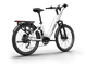 Himiway A7 e-bike in White, three-quarter view