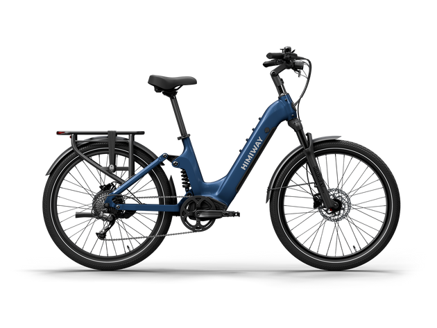 Himiway A7 commuter e-bike in Midnight Blue, side view