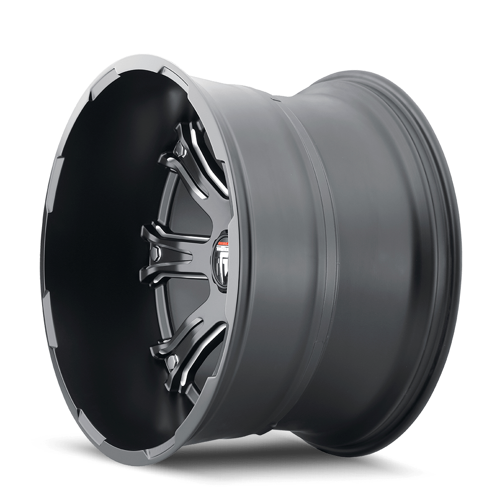American Truxx Bomb AT154 Wheel – Black w/ Milled Spokes