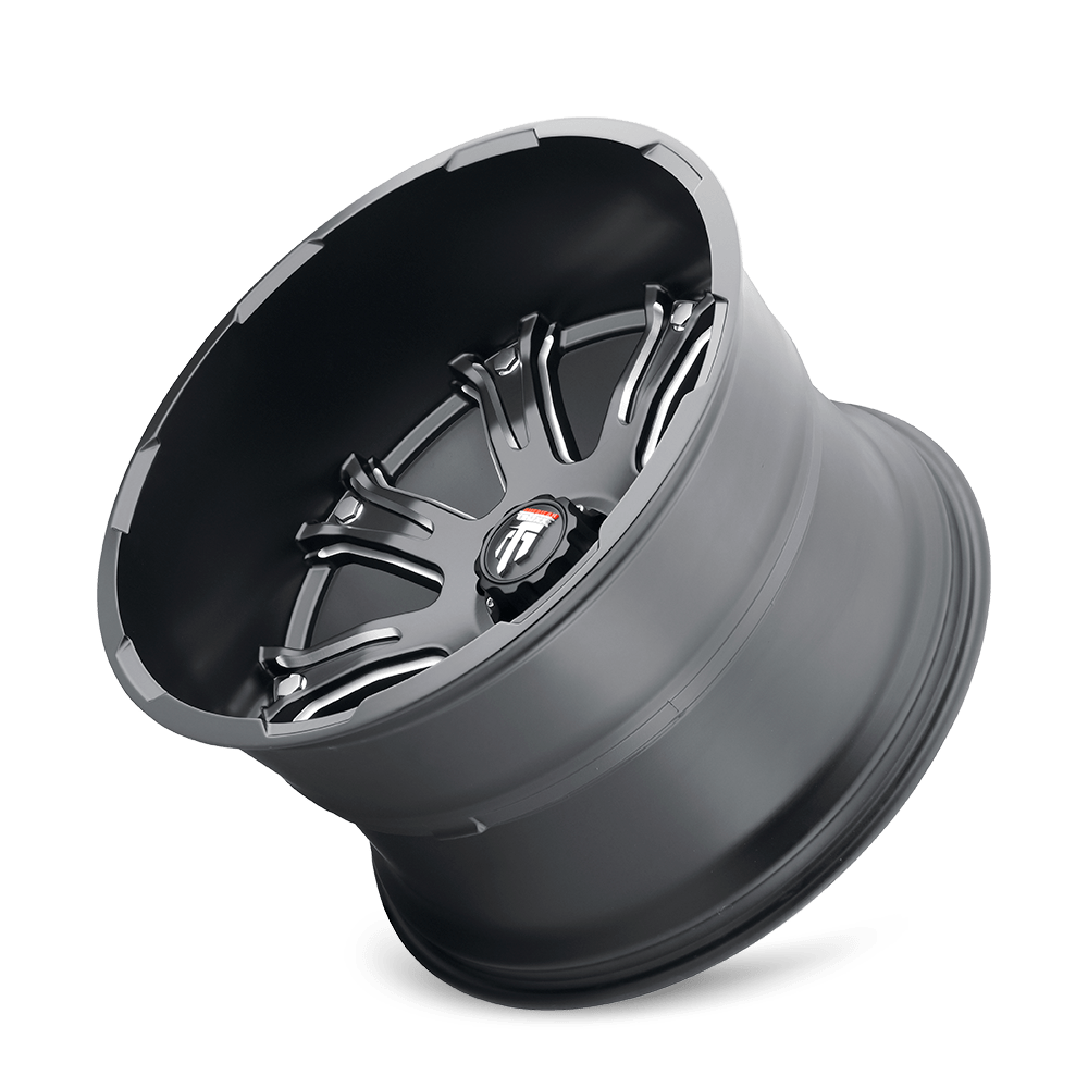 American Truxx Bomb AT154 Wheel – Black w/ Milled Spokes