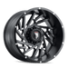 American Truxx Web AT161 Wheel – Black Milled Spokes