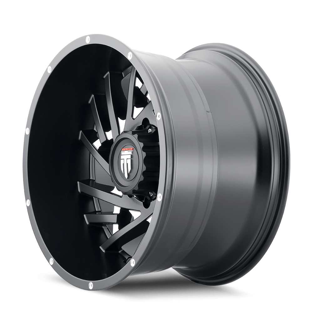 American Truxx Web AT161 Wheel – Black Milled Spokes