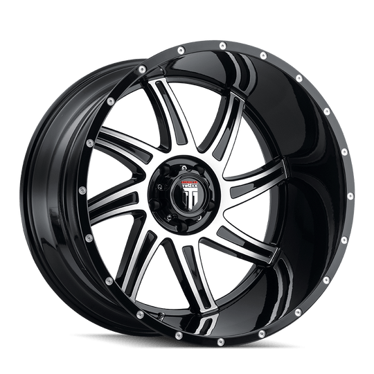 American Truxx Vortex AT162 Wheel – Black Machined Face