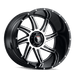 American Truxx Vortex AT162 Wheel – Black Machined Face