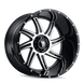 American Truxx Vortex AT162 Wheel – Black Machined Face