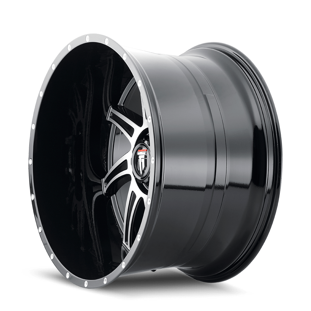 American Truxx Vortex AT162 Wheel – Black Machined Face