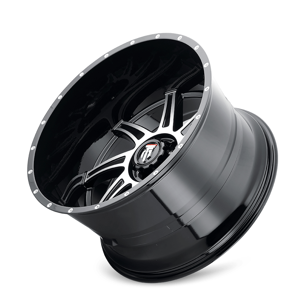 American Truxx Vortex AT162 Wheel – Black Machined Face