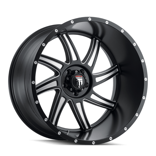 American Truxx Vortex AT162 Wheel – Black Milled Spokes