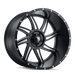 American Truxx Vortex AT162 Wheel – Black Milled Spokes