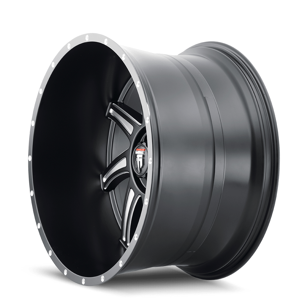 American Truxx Vortex AT162 Wheel – Black Milled Spokes