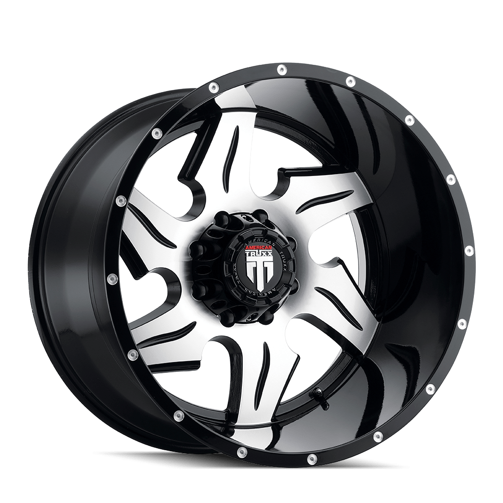 American Truxx Ninja AT163 Wheel – Black Machined Face