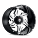American Truxx Ninja AT163 Wheel – Black Machined Face