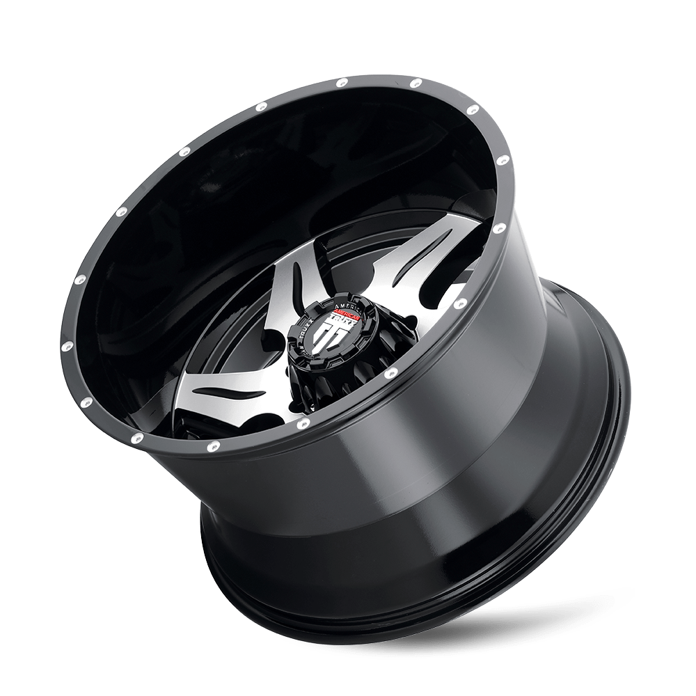 American Truxx Ninja AT163 Wheel – Black Machined Face
