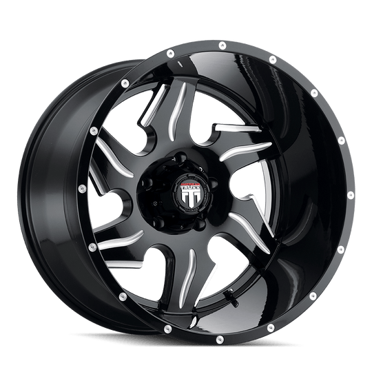 American Truxx Ninja AT163 Wheel – Black Milled Spokes