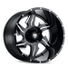 American Truxx Ninja AT163 Wheel – Black Milled Spokes