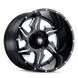 American Truxx Ninja AT163 Wheel – Black Milled Spokes
