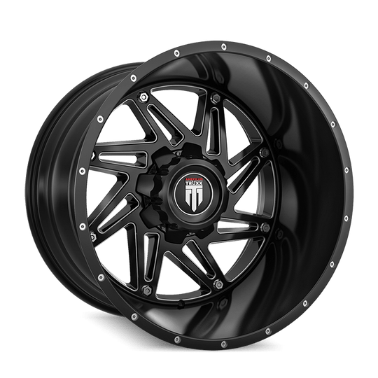 American Truxx Warrior AT165 Wheel – Black Milled Spokes