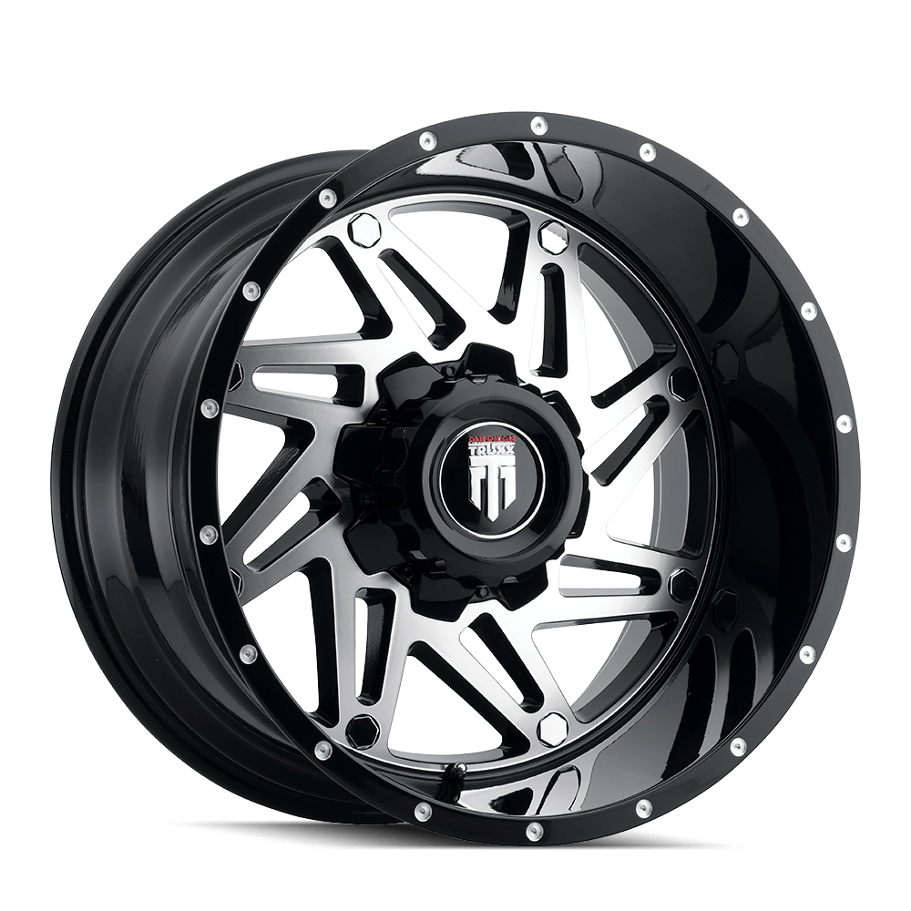 American Truxx Warrior AT165 Wheel – Black Machined Face